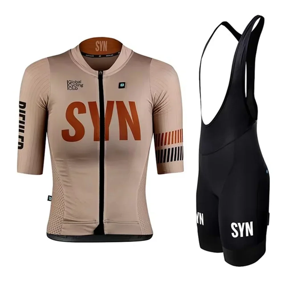 Cycling Gear Brands - 夏 SYN チームサイクリングセット女性シンジケート半袖ジャージとビブショーツプロレース自転車服スーツ