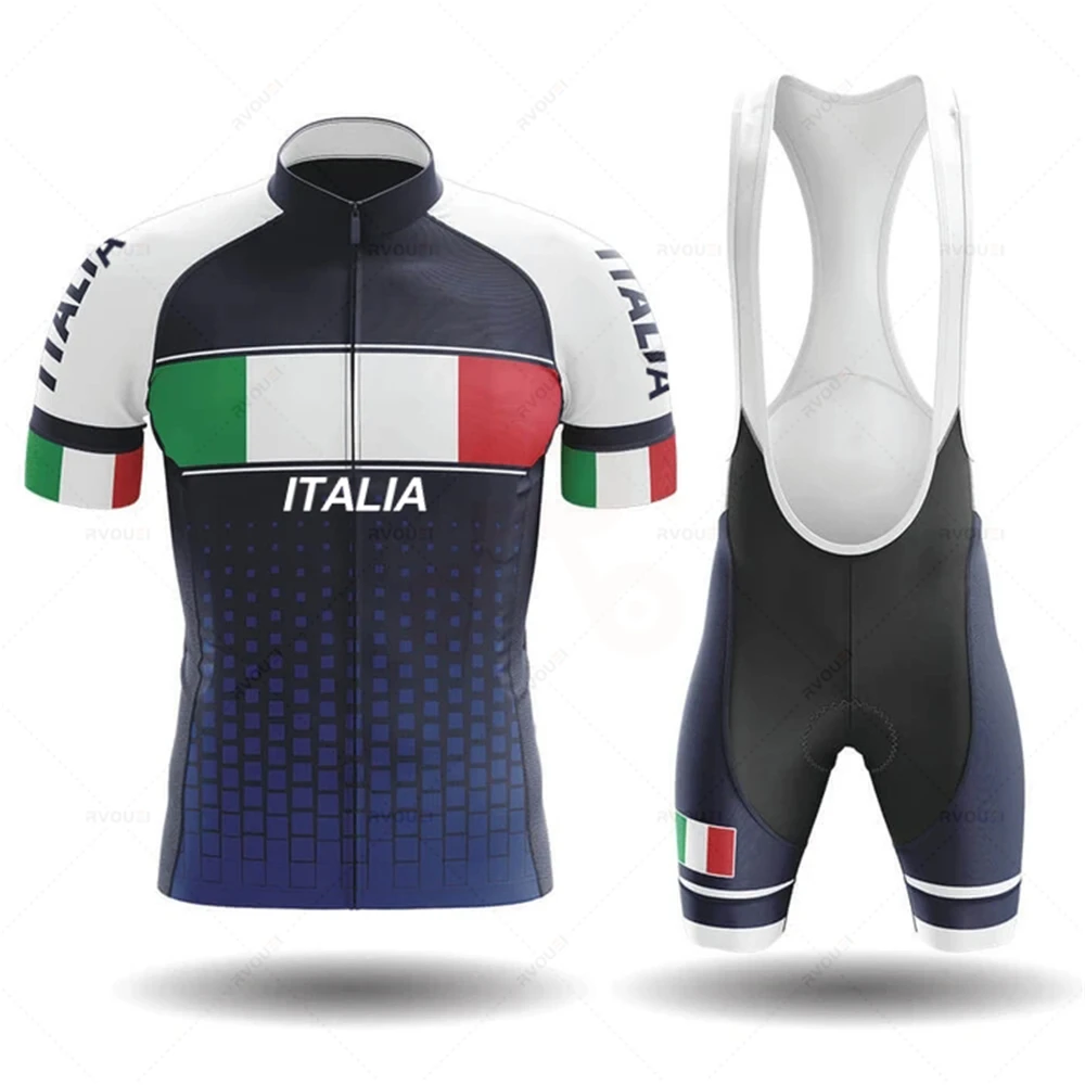 新しいイタリア男性夏サイクリング服通気性服キット半袖ビブショ - Cycling Bib Shorts のレビューと価格