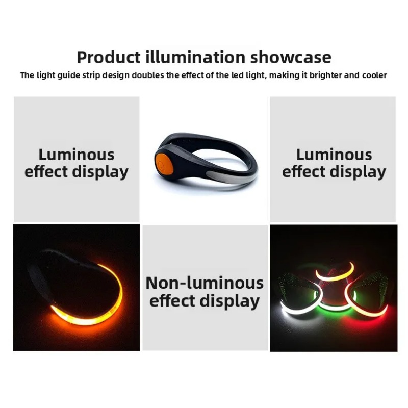 新しい発光シューズクリップライト LED安全警告灯 アウトド - Cycling Gear And Equipment のレビューと価格