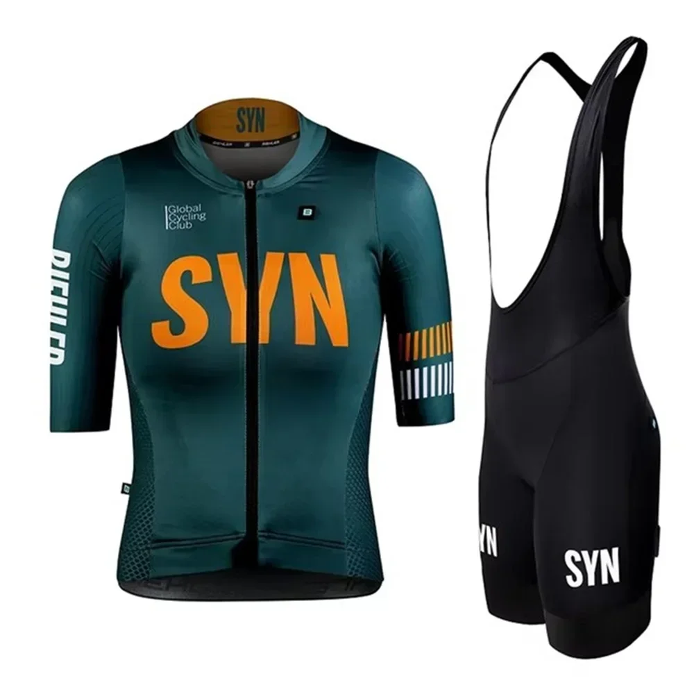 夏 SYN チームサイクリングセット女性シンジケート半袖ジャ - Cycling Gear Brands のレビューと価格