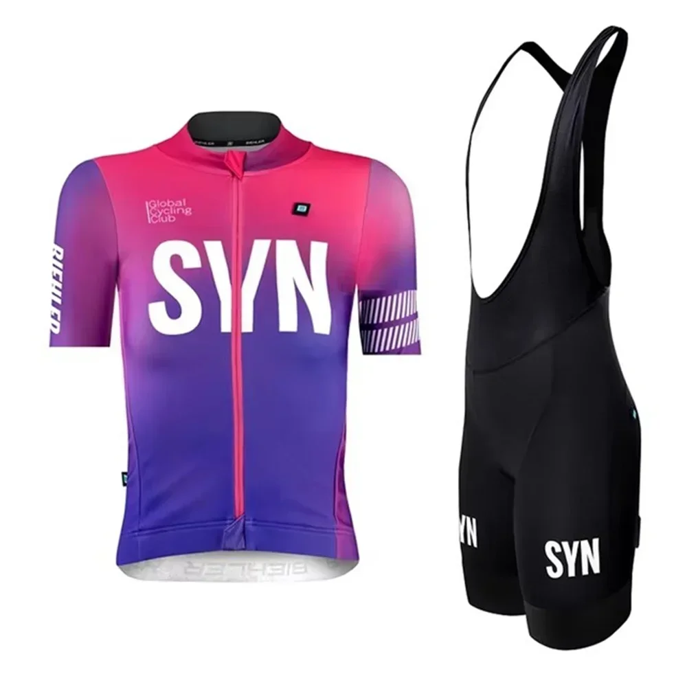 夏 SYN チームサイクリングセット女性シンジケート半袖ジャ - Cycling Gear Brands のレビューと価格
