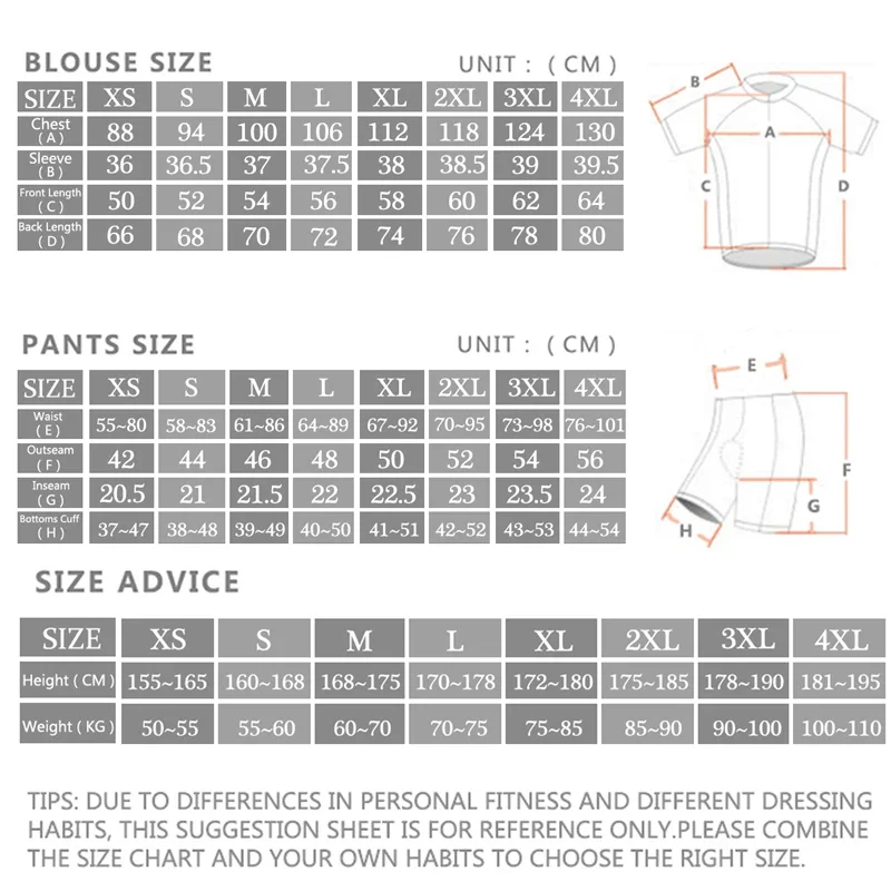 -プロ仕様のサイクリングジャージセット、スポーツウェア、サイ - Cycling Bib Shorts のレビューと価格