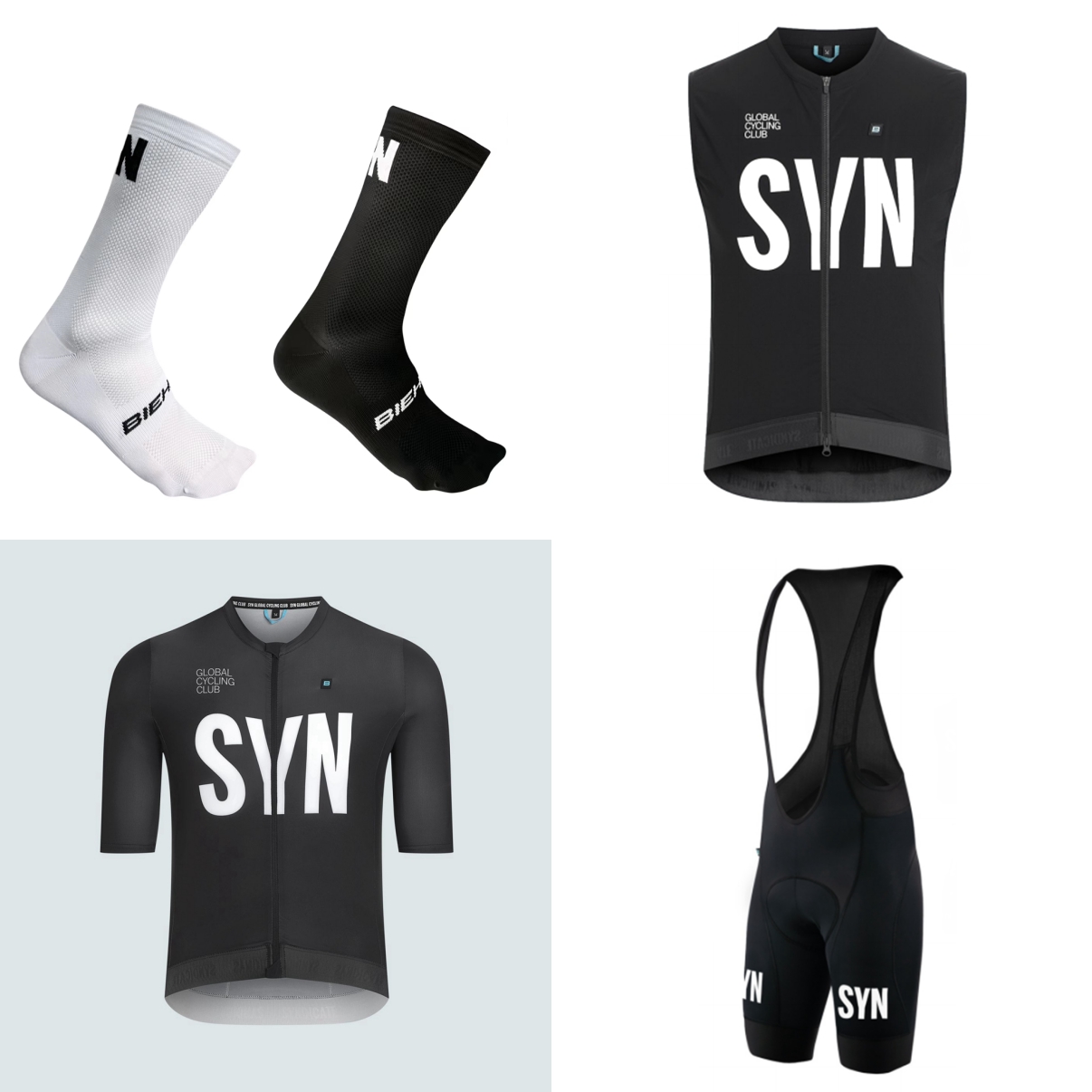 夏用半袖自転車スーツ 2026 ブラックブルー SYN 便利 - Cycling Gear Brands のレビューと価格
